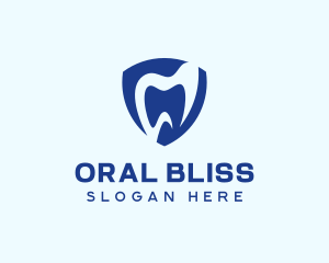 Oral - Dental Health Shield logo design