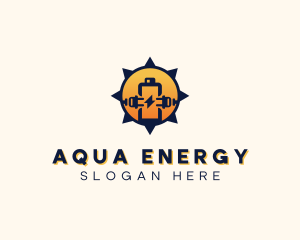 Battery Energy Plug logo design