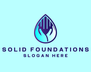 Hand Fluid Sanitizer Logo