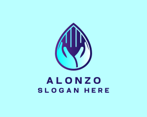 Hand Fluid Sanitizer logo design