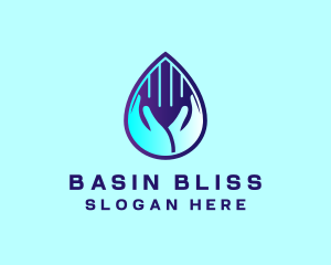 Hand Fluid Sanitizer logo design