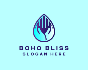 Hand Fluid Sanitizer logo design