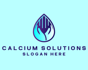 Hand Fluid Sanitizer logo design