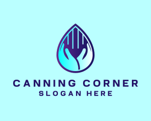 Hand Fluid Sanitizer logo design