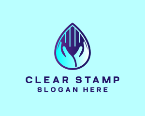 Hand Fluid Sanitizer logo design