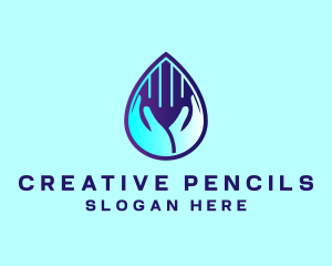 Hand Fluid Sanitizer logo design