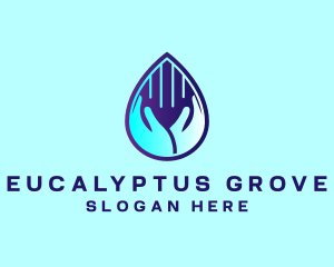 Hand Fluid Sanitizer logo design