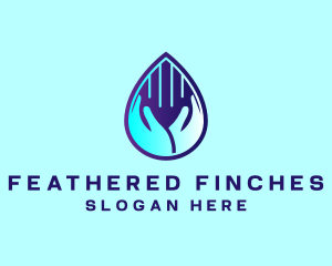 Hand Fluid Sanitizer logo design