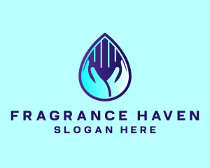 Hand Fluid Sanitizer logo design