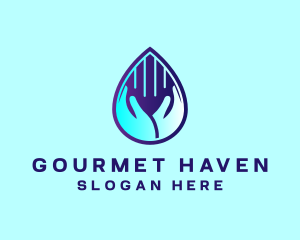 Hand Fluid Sanitizer logo design