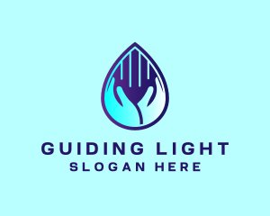 Hand Fluid Sanitizer logo design