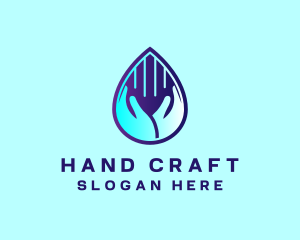 Hand - Hand Fluid Sanitizer logo design