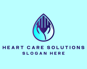 Hand Fluid Sanitizer logo design