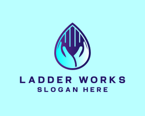 Hand Fluid Sanitizer logo design