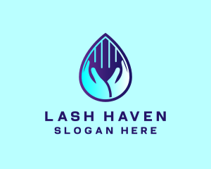 Hand Fluid Sanitizer logo design