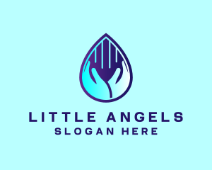 Hand Fluid Sanitizer logo design