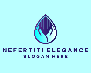 Hand Fluid Sanitizer logo design