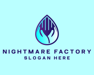 Hand Fluid Sanitizer logo design