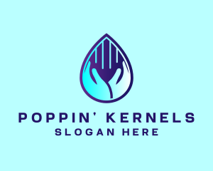 Hand Fluid Sanitizer logo design