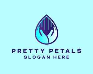 Hand Fluid Sanitizer logo design