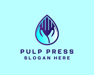 Hand Fluid Sanitizer logo design