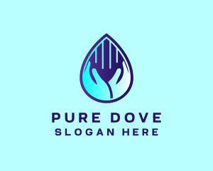 Hand Fluid Sanitizer logo design