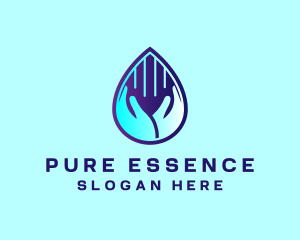 Pure - Hand Fluid Sanitizer logo design