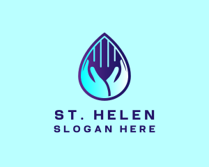 Hand Fluid Sanitizer logo design