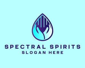 Hand Fluid Sanitizer logo design