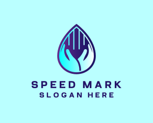 Hand Fluid Sanitizer logo design