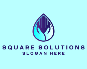 Hand Fluid Sanitizer logo design