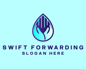 Hand Fluid Sanitizer logo design