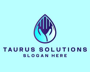 Hand Fluid Sanitizer logo design