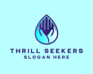 Hand Fluid Sanitizer logo design