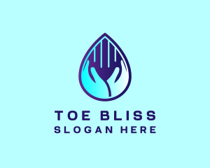 Hand Fluid Sanitizer logo design