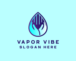 Hand Fluid Sanitizer logo design