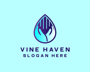 Hand Fluid Sanitizer logo design