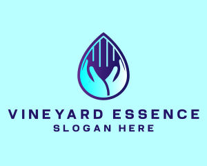 Hand Fluid Sanitizer logo design