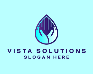 Hand Fluid Sanitizer logo design