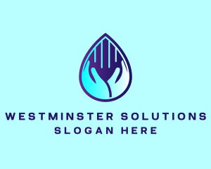 Hand Fluid Sanitizer logo design