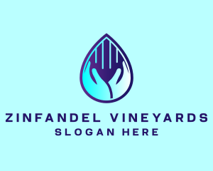 Hand Fluid Sanitizer logo design