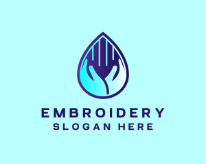 Hand Fluid Sanitizer logo design