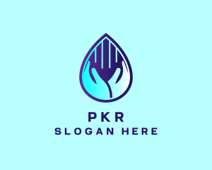 Hand Fluid Sanitizer logo design