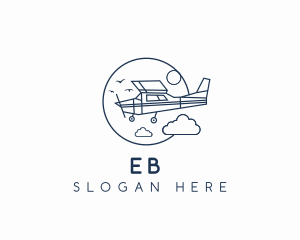 Transportation - Light Airplane Aircraft logo design