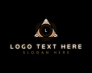 Luxury - Elegant Pyramid Triangle logo design