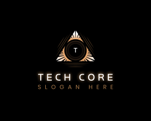 Elegant Pyramid Triangle logo design