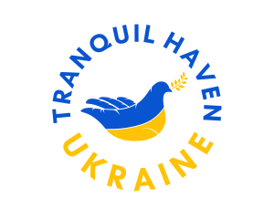 Peace - Ukraine Peace Solidarity logo design
