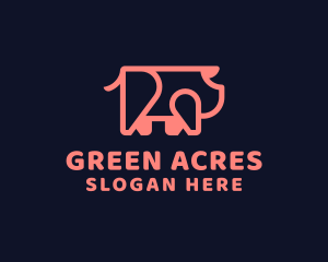 Pig Meat Ranch logo design