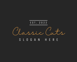 Classic Signature Wordmark logo design