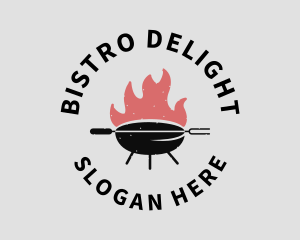 Fire Grill Barbecue logo design